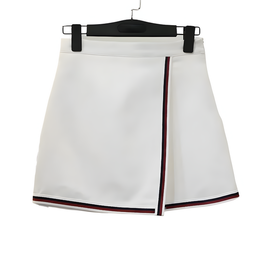 Modern Contrast Trim Golf Skirt